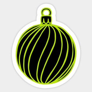 Simply Christmas Collection - Bauble - Alternative Xmas Colours Sticker